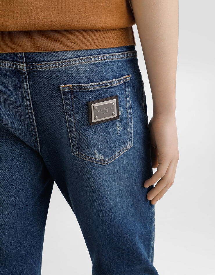 Dolce & Gabbana Vaqueros slim de algodón elástico Multicolor GY07CDG8NK4