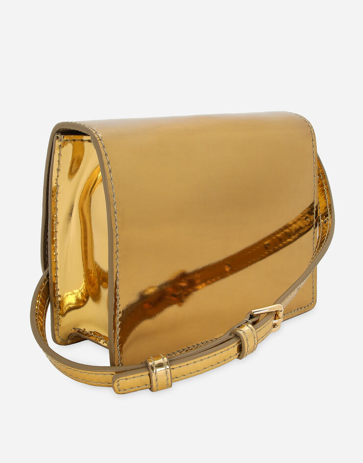 Dolce&Gabbana حقيبة كروس بودي DG Logo صغيرة ذهبي BB7543AY828