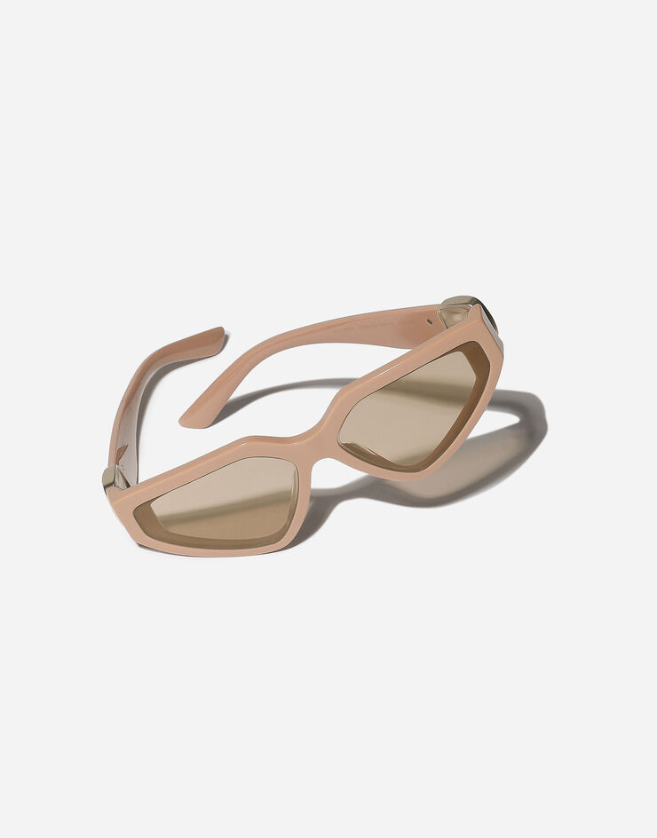 Dolce & Gabbana نظارة شمسية DG Precious بني فاتح VG446AVP25A