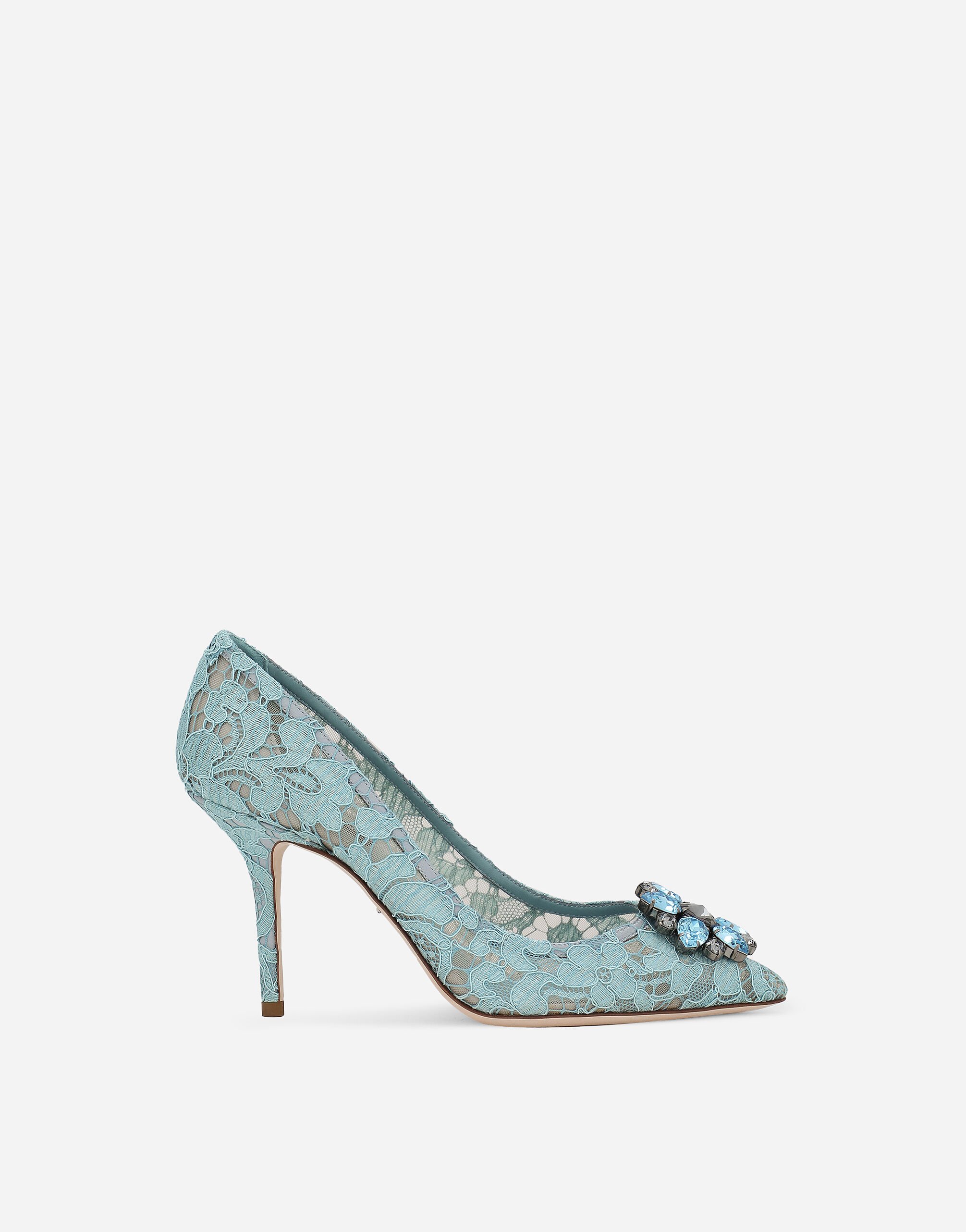 Dolce & Gabbana Pump in Taormina lace with crystals Black CG0740AP622