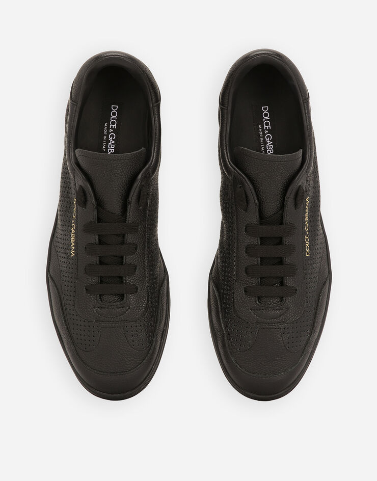 Dolce & Gabbana Perforated calfskin Saint Tropez sneakers Black CS2256AR837