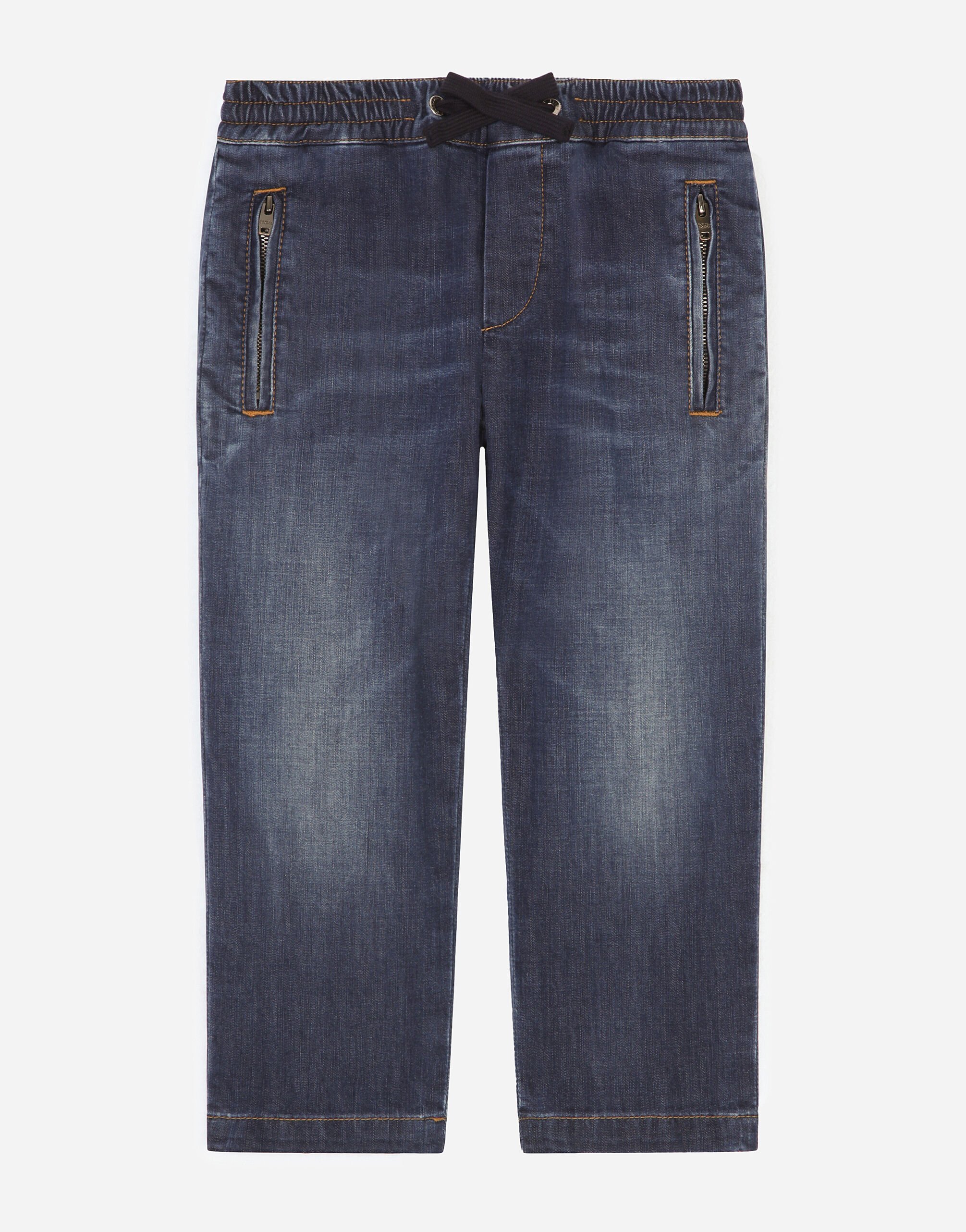 Dolce & Gabbana Dark blue stretch denim jeans Azure L42F15LD879