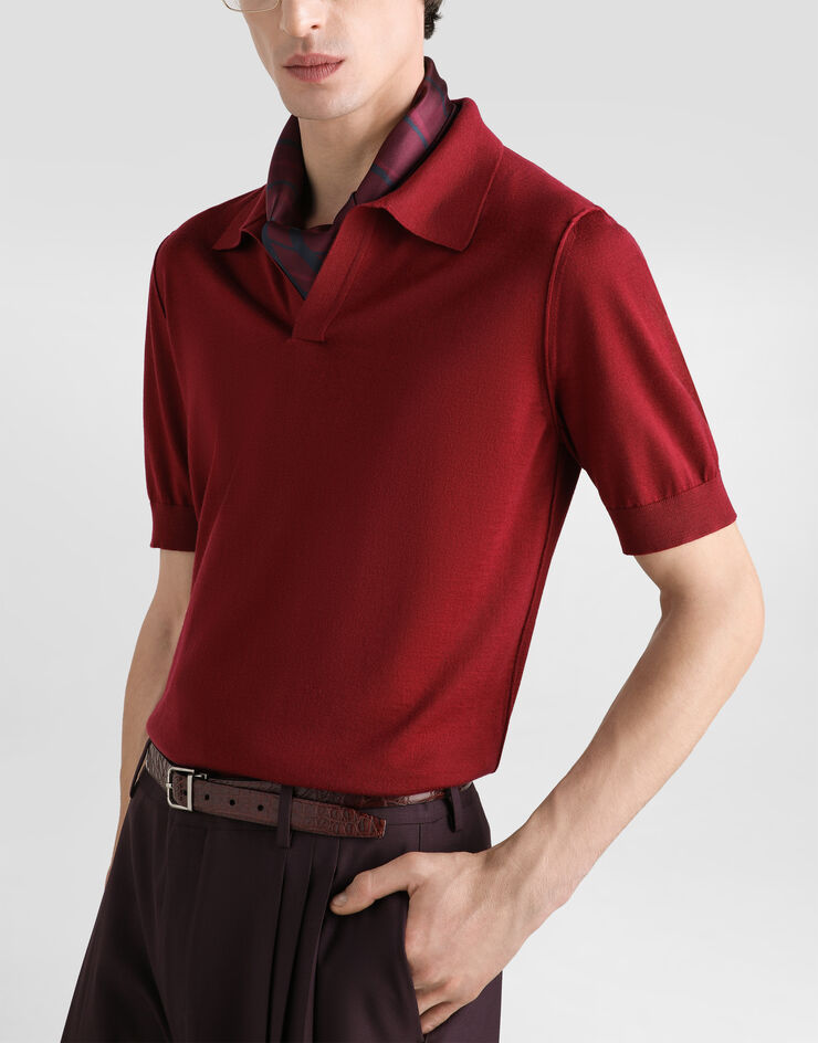 Dolce & Gabbana Cashmere polo shirt Dolce & Gabbana Cashmere polo shirt GXZBUTJBW1W