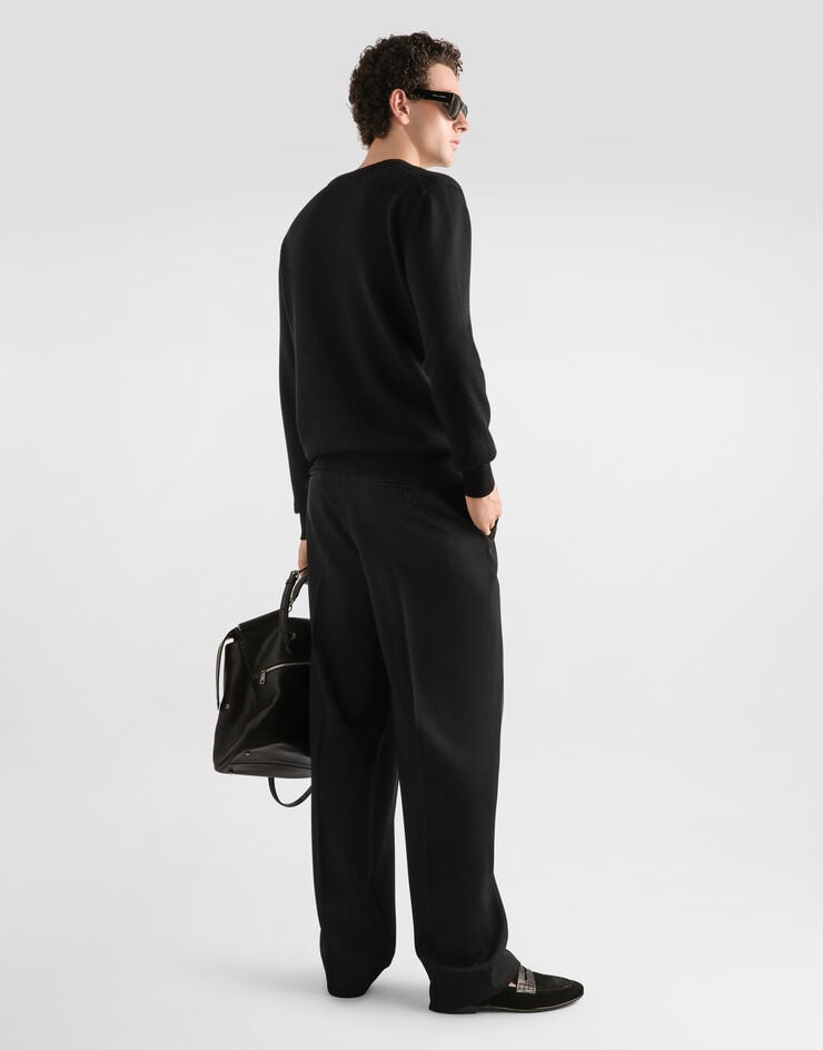 Dolce & Gabbana Virgin wool cardigan Black GXV01ZJDVG7