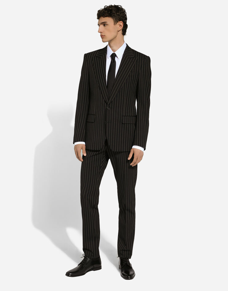Dolce & Gabbana Single-breasted pinstripe stretch wool Sicily-fit suit Multicolore GKLOMTFRBC0