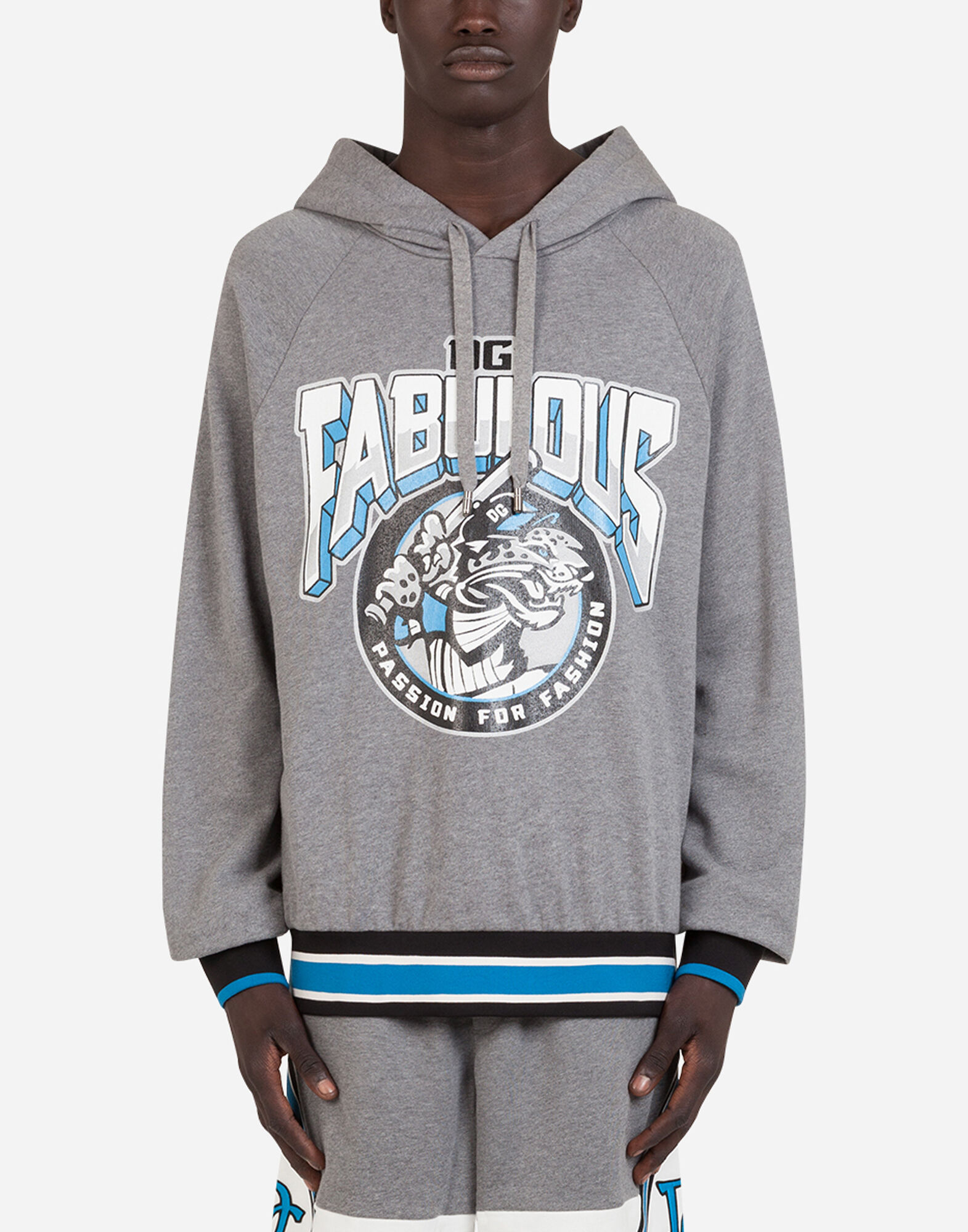 スウェットパーカ ジャージー レオパードプリント