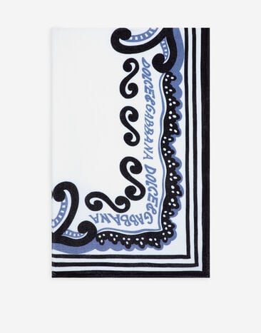 Dolce & Gabbana Пляжное полотенце из хлопка в морском стиле принт M4E68TISMF5