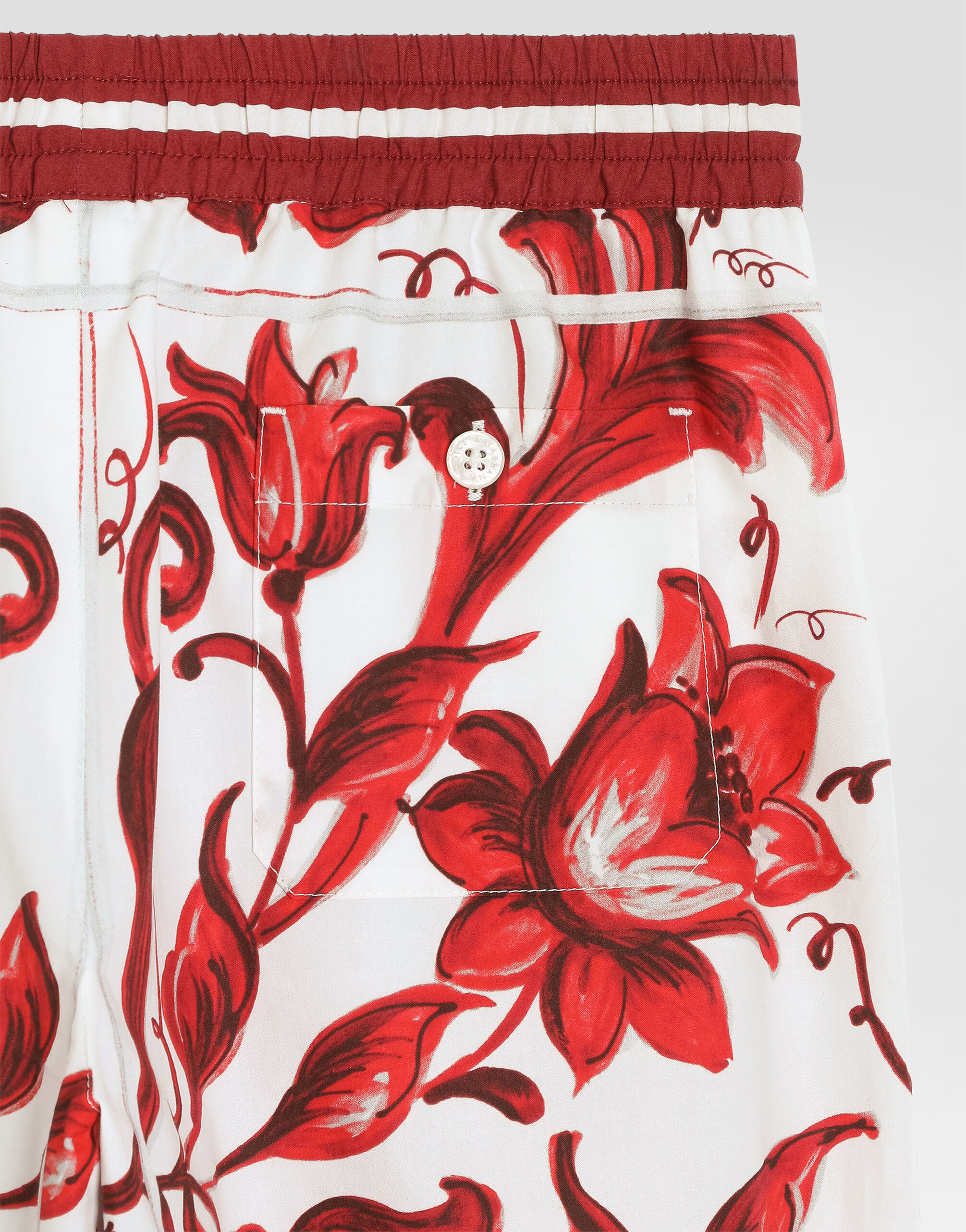 Majolica-print poplin bermuda shorts in Multicolor for Boys