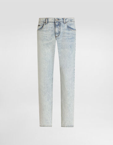 Dolce & Gabbana Regular-fit cotton jeans with tag Multicolor G5MO3DG8MD8