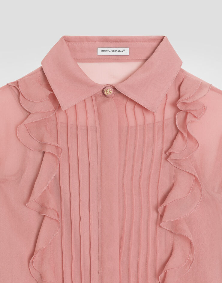 Dolce & Gabbana Chiffon shirt Pink L56S27FU1AT