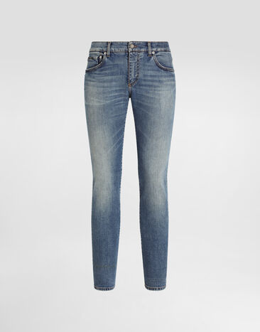 Dolce & Gabbana Skinny stretch cotton jeans with tag Multicolor G5MO3DG8MD8
