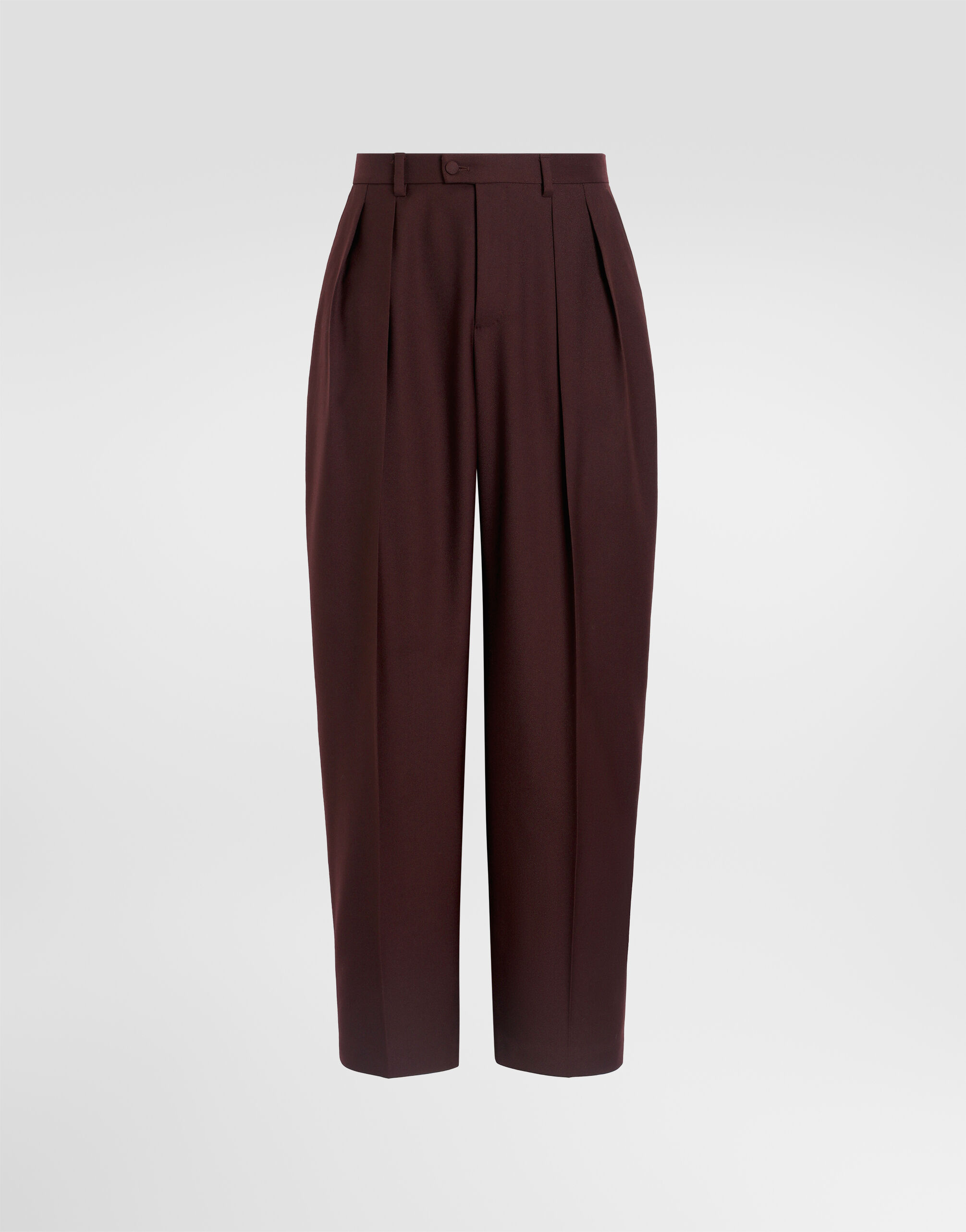 Wool gabardine trousers in Multicolor for Men | Dolce&Gabbana® US