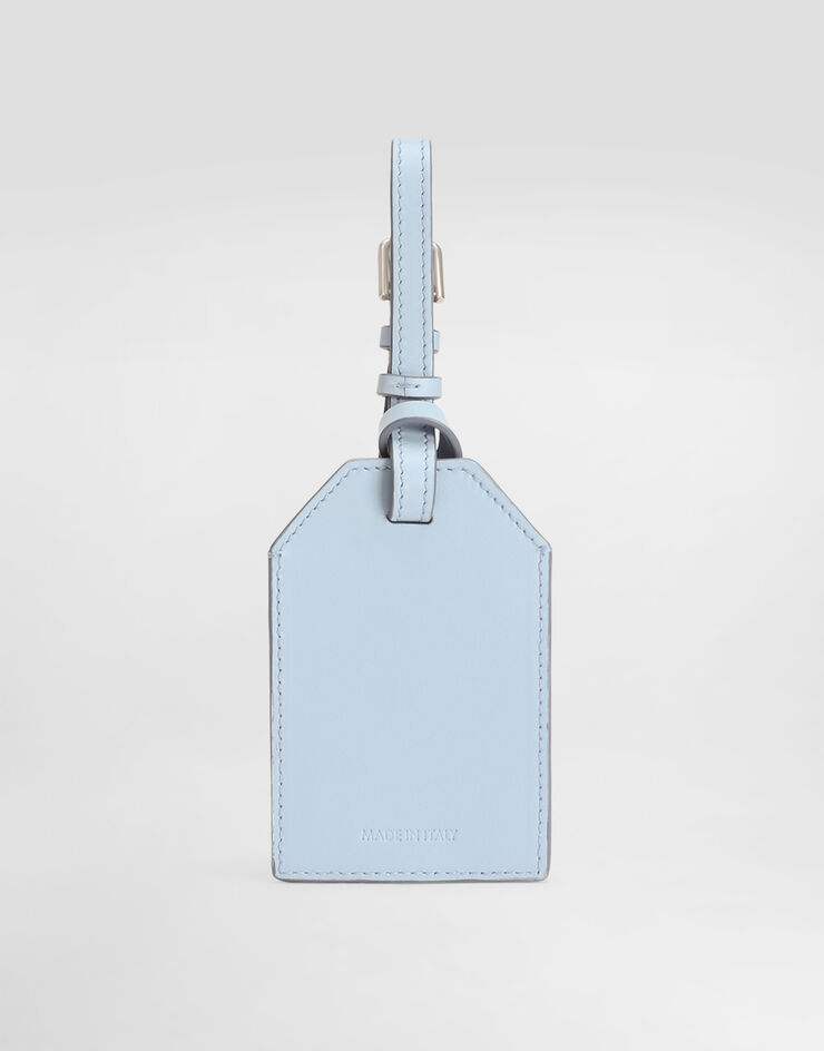Dolce & Gabbana Calfskin name tag Azure BP3417AV893