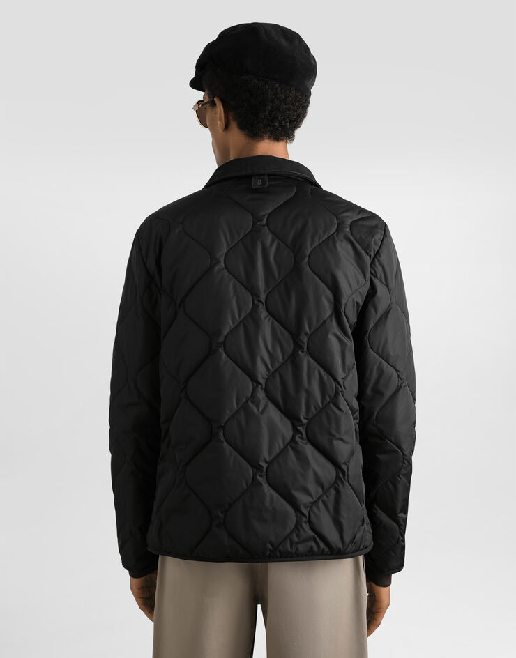 Dolce & Gabbana Natté waxed jacket Black G9BQSTHUMVU