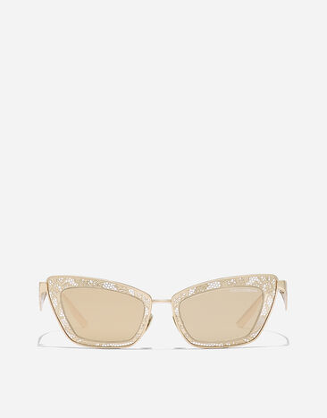 Dolce & Gabbana Gafas de sol DG LACE Chapado en oro VG2311VA203