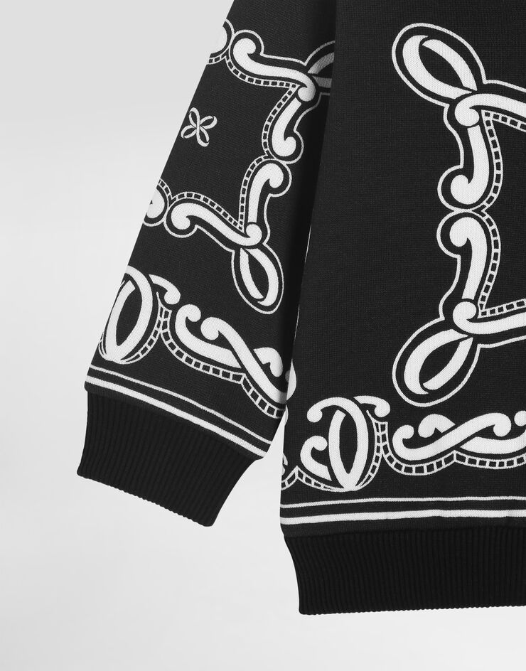 Dolce & Gabbana Hoodie with bandanna print Print L1JWITII7FQ