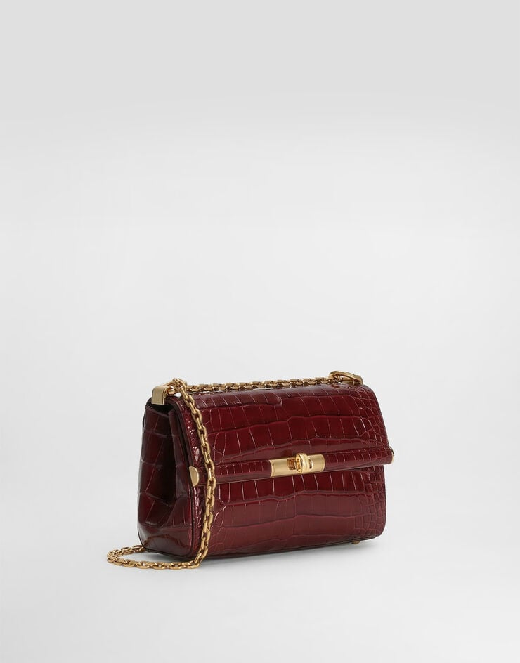 Dolce & Gabbana Marlene city mini bag in polished alligator Dolce & Gabbana Marlene city mini bag in polished alligator Bordeaux BB7766A2R08