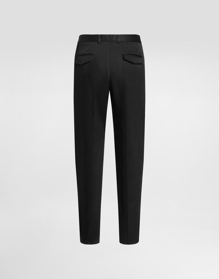 Dolce & Gabbana Cotton gabardine trousers Black GP19VTFUFJR