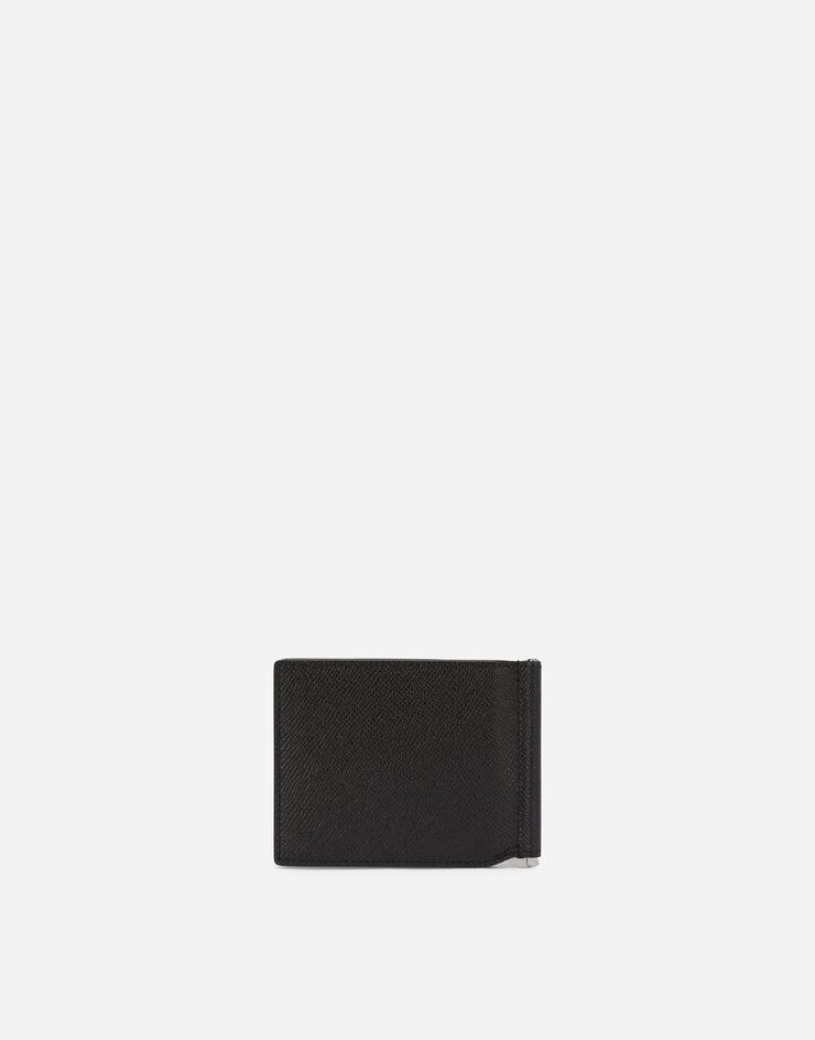 Dolce & Gabbana Calfskin wallet with branded plate Black BP1920AZ602