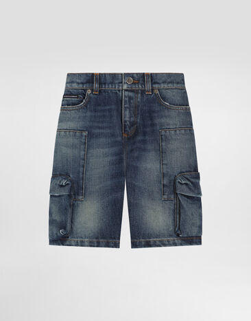 Dolce & Gabbana Denim bermuda shorts Multicolor L44Q13LDD81
