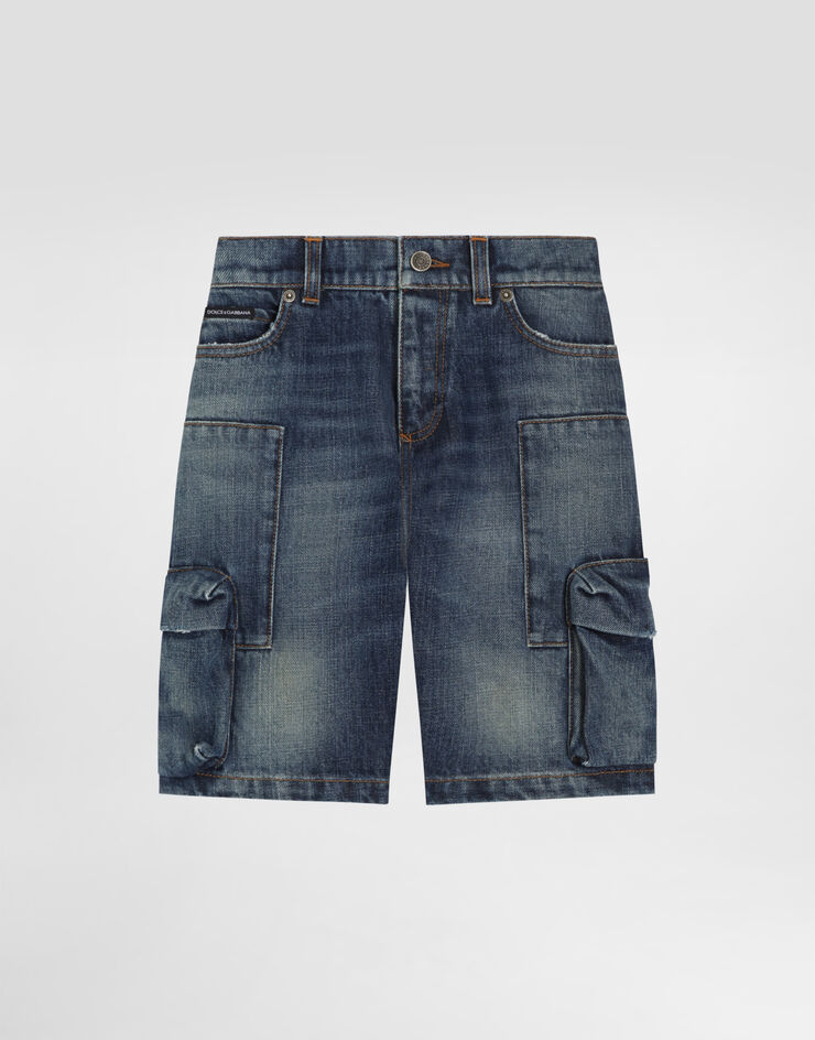 Dolce & Gabbana Denim bermuda shorts Multicolor L44Q13LDD81
