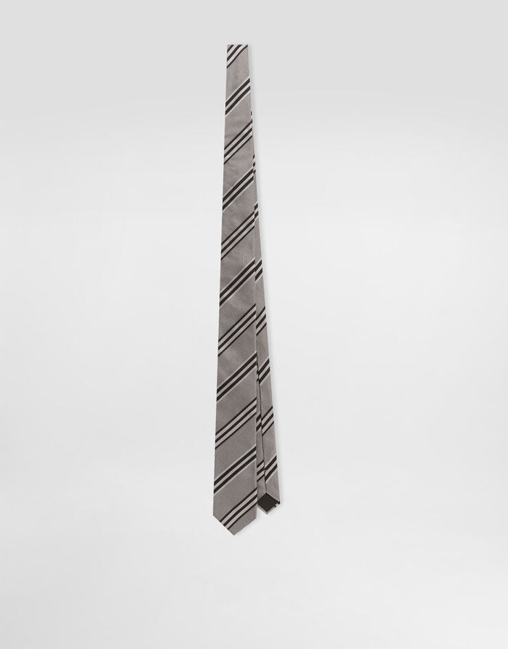 Dolce & Gabbana Jacquard martini tie Grey GT149EG0JSR
