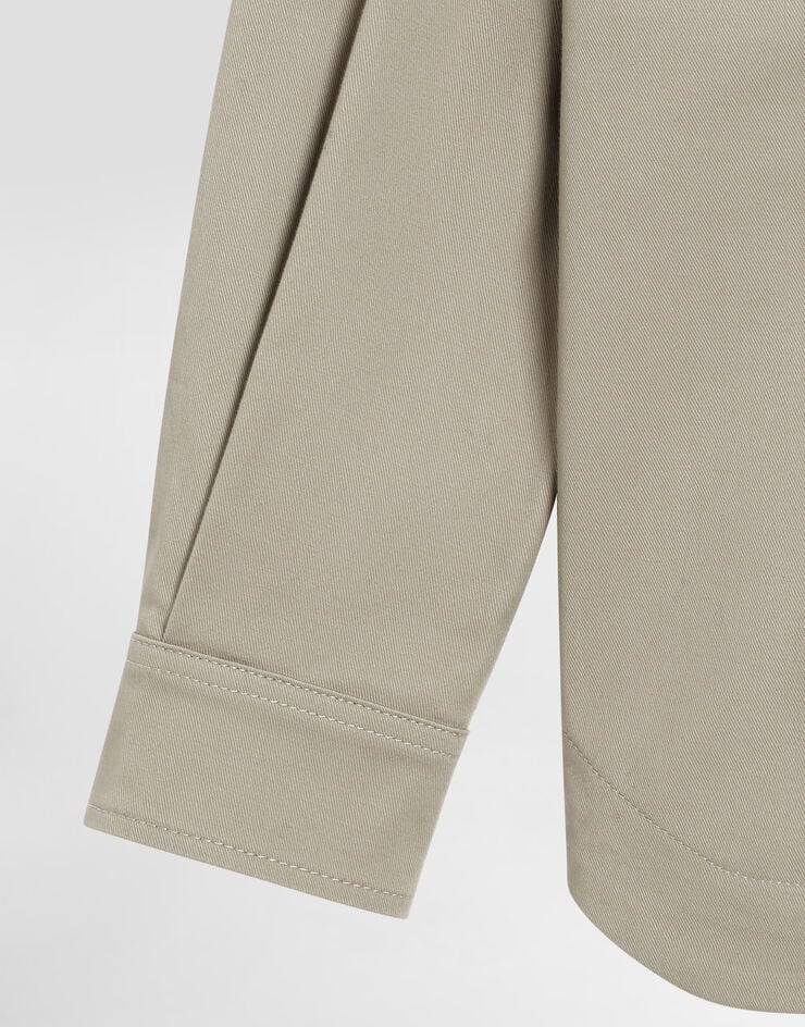 Dolce & Gabbana Stretch gabardine shirt Beige L44S54FUFL3