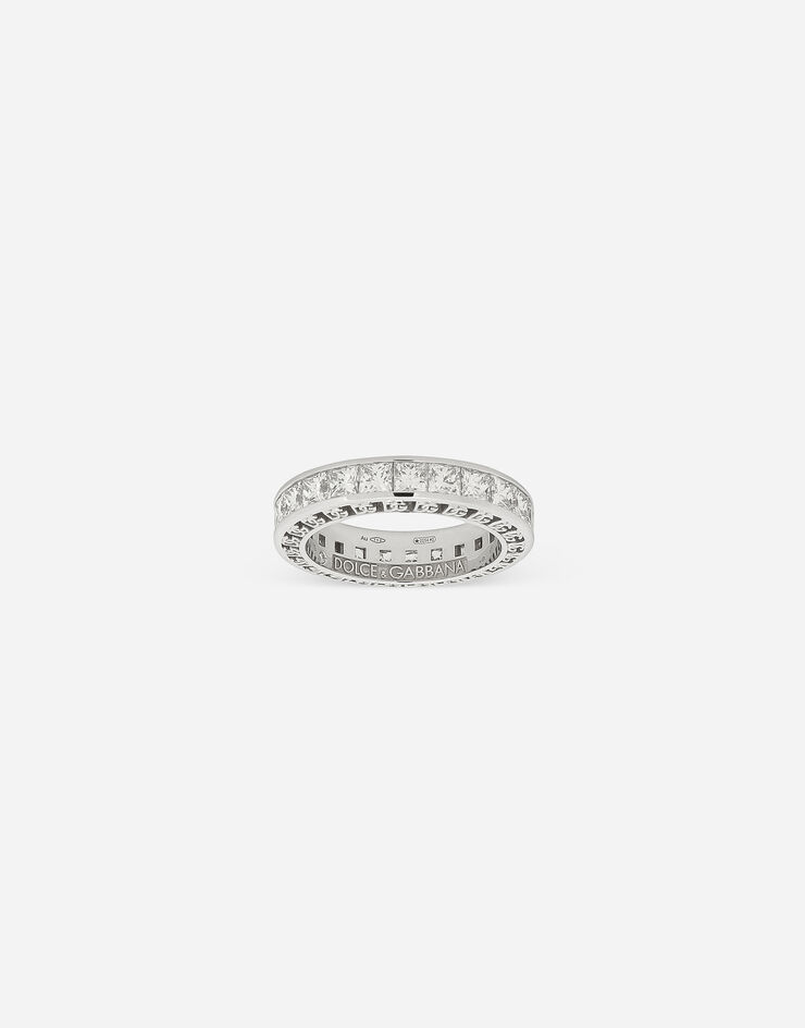 Dolce & Gabbana Anillo Anna en oro blanco de 18 kt con diamantes Blanco WRQA6GWDIA2