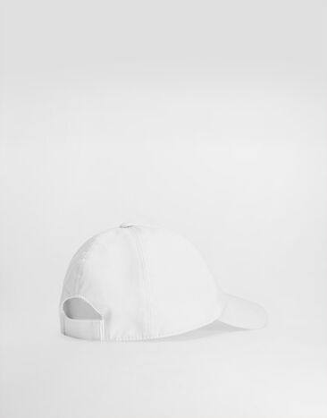 Dolce & Gabbana Gorra de béisbol de sarga con bordado Blanco LB4H80G7PBR