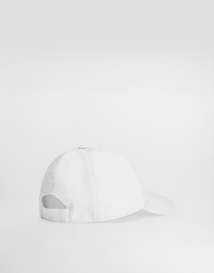 Dolce & Gabbana Gorra de béisbol de sarga con bordado Blanco LB4H80G7PBR