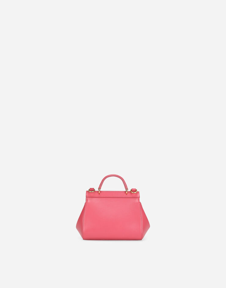 Dolce & Gabbana Sicily mini bag in plain calfskin Fuchsia EB0003AW576