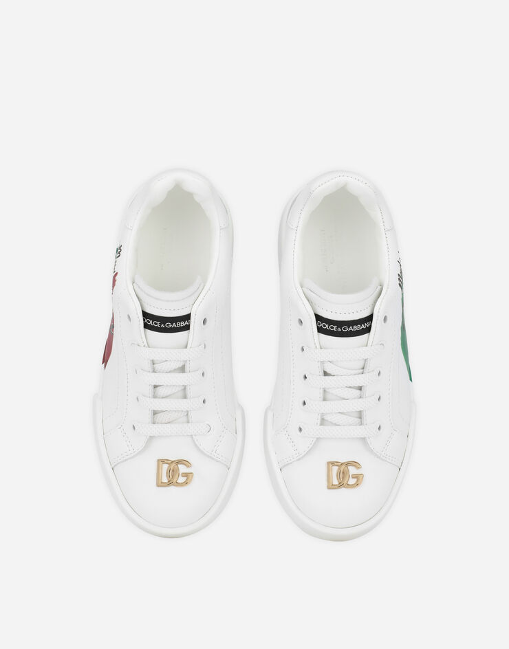 Dolce & Gabbana Portofino Light sneakers with Made in Italy print разноцветный DA5069AV571