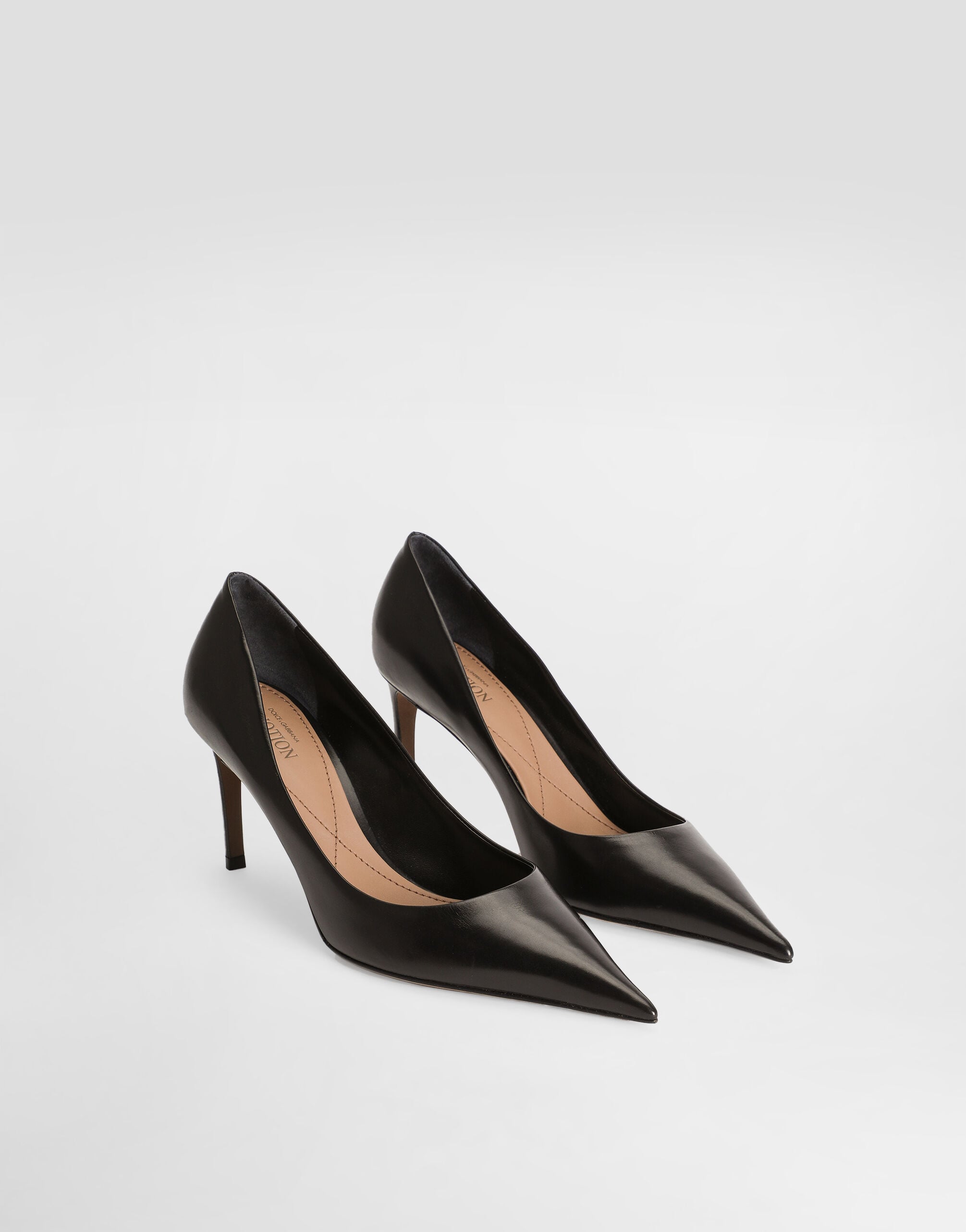 Devotion calfskin pumps in Black for Women | Dolce&Gabbana® US