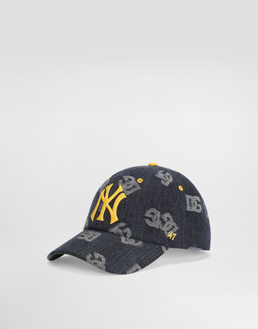 Dolce & Gabbana Dolce&Gabbana X ’47 New York Yankees Baseball Cap In Denim Logo Multicolor IH152MGI209