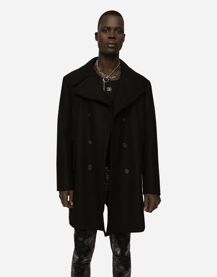Dolce & Gabbana Wool pea coat Black G002ETGF177