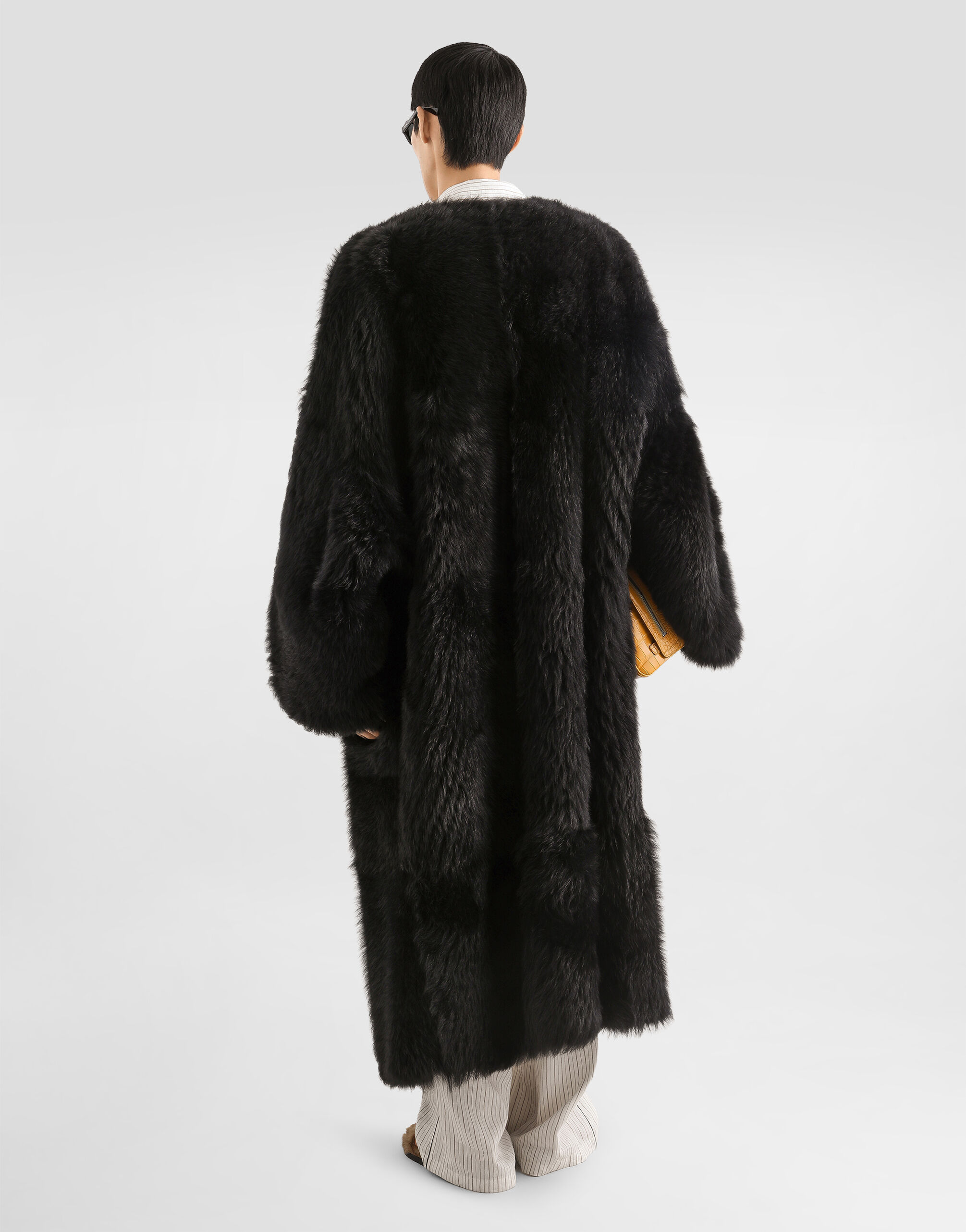 Linen-silk vanity robe in Multicolor for Men | Dolce&Gabbana®