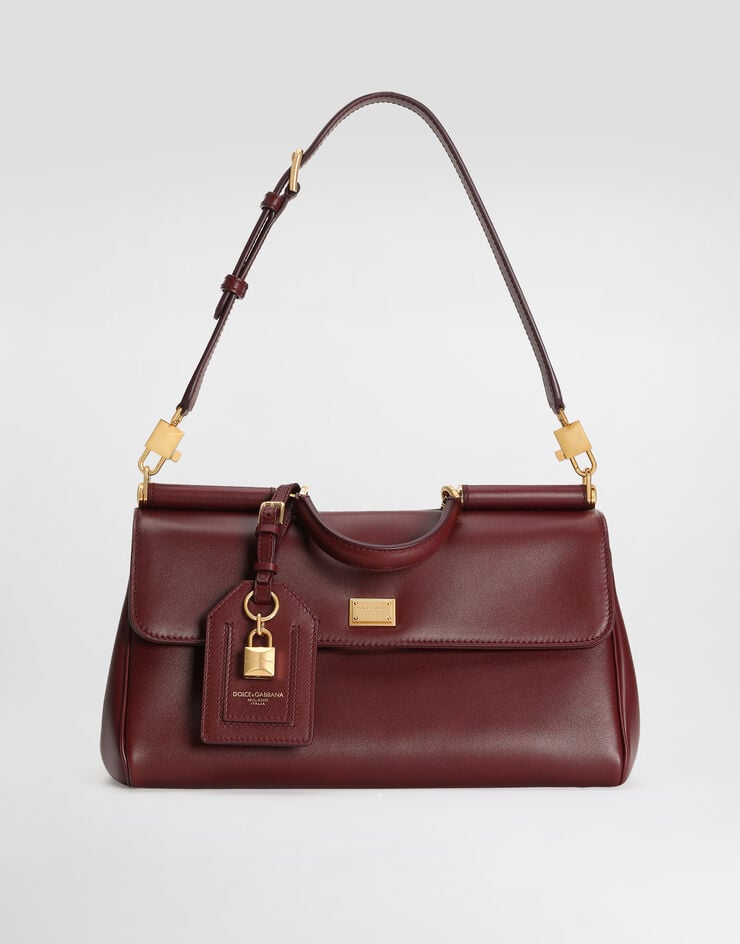 Dolce & Gabbana My Sicily handbag in plongé calfskin Bordeaux BB7782B7321