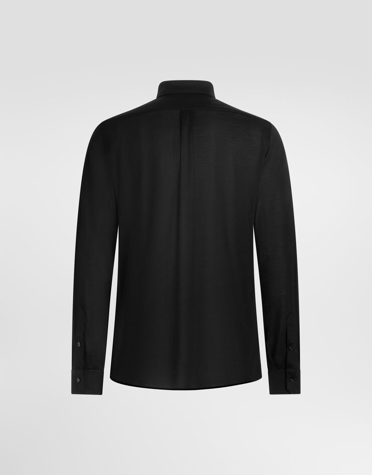 Dolce & Gabbana Martini shirt in melange jersey Black G5OX5ZFU75F