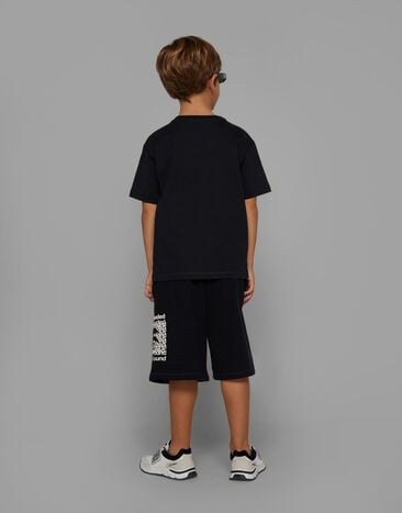 Dolce & Gabbana T-shirt en jersey imprimé Noir L4JTEYG7K8Z