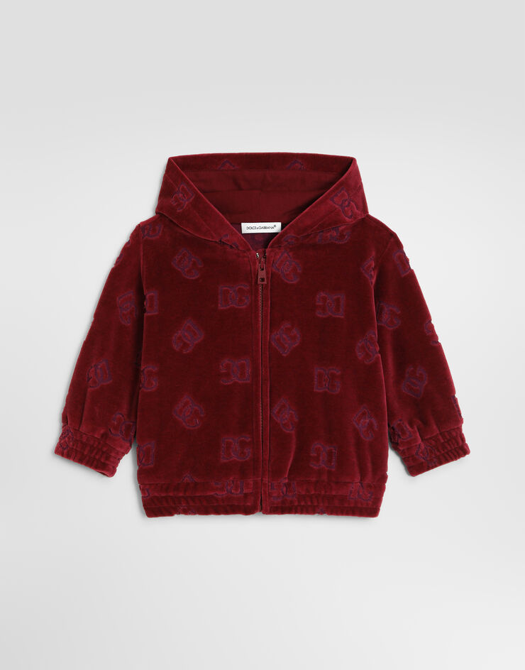 Dolce & Gabbana Logo jacquard jersey sweatshirt Dolce & Gabbana Logo jacquard jersey sweatshirt Red L2JWDLFJ7DL