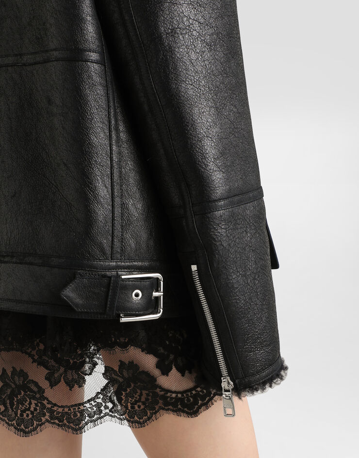 Dolce & Gabbana Shearling jacket Black F9S79LFUP94