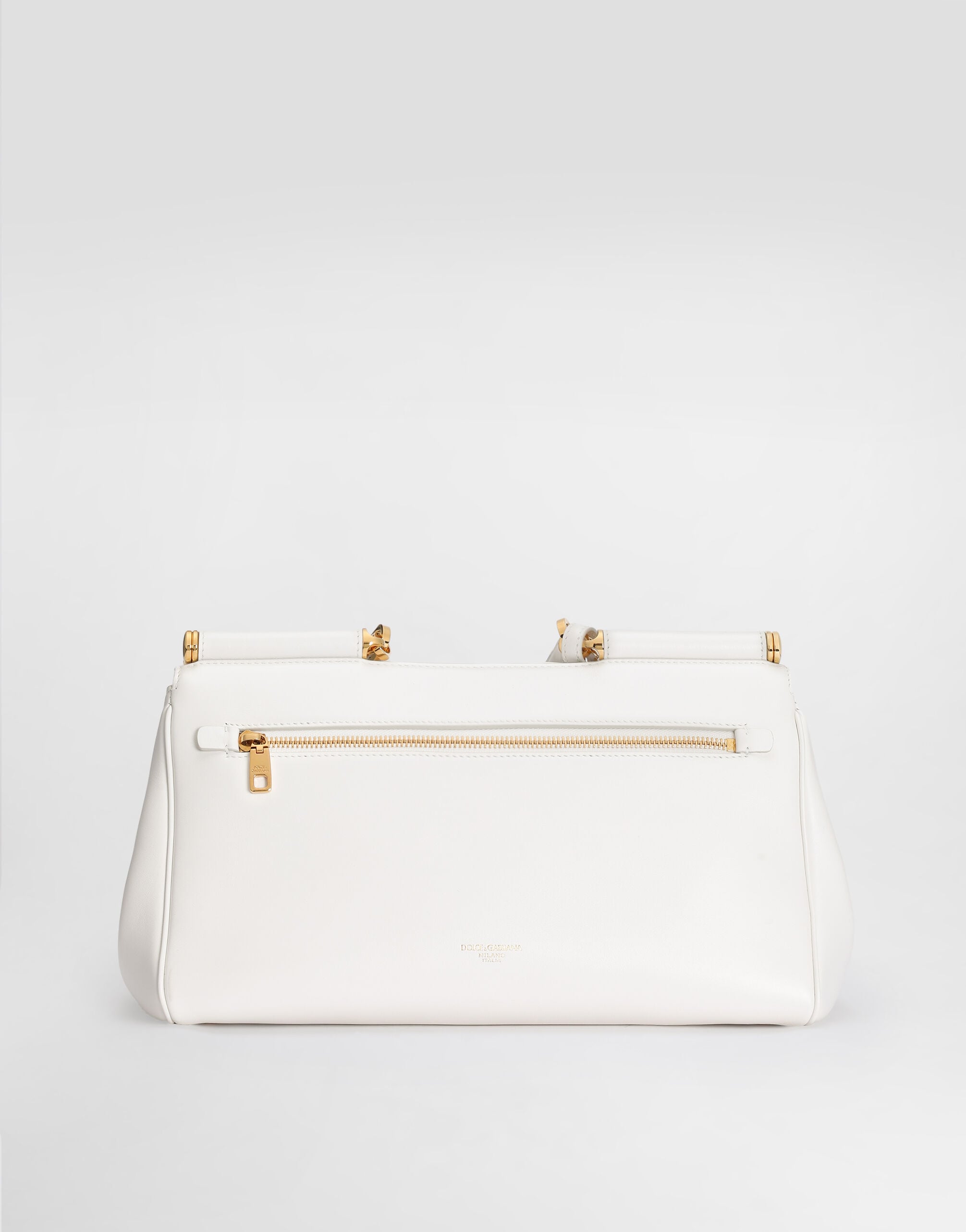 Medium My Sicily handbag in calfskin in White for Women