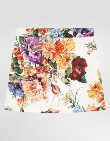 Dolce & Gabbana Jupe en tissu structuré à imprimé fleurs Imprimé L55I68FSRQV