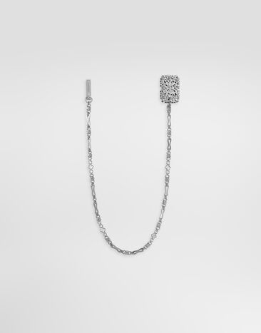 Dolce & Gabbana Spilla orologio con strass Argento WPS7S5W1111