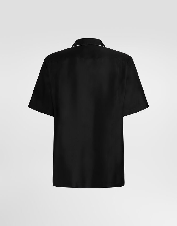 Dolce & Gabbana Hawaii silk twill shirt Black G5KS3ZFU1XB