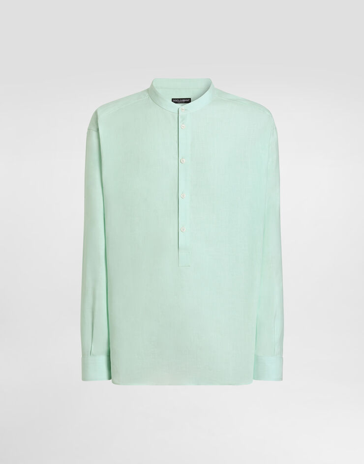 Dolce & Gabbana Camisa en lino Dolce & Gabbana Camisa en lino Azure G5OR0TFU4JB