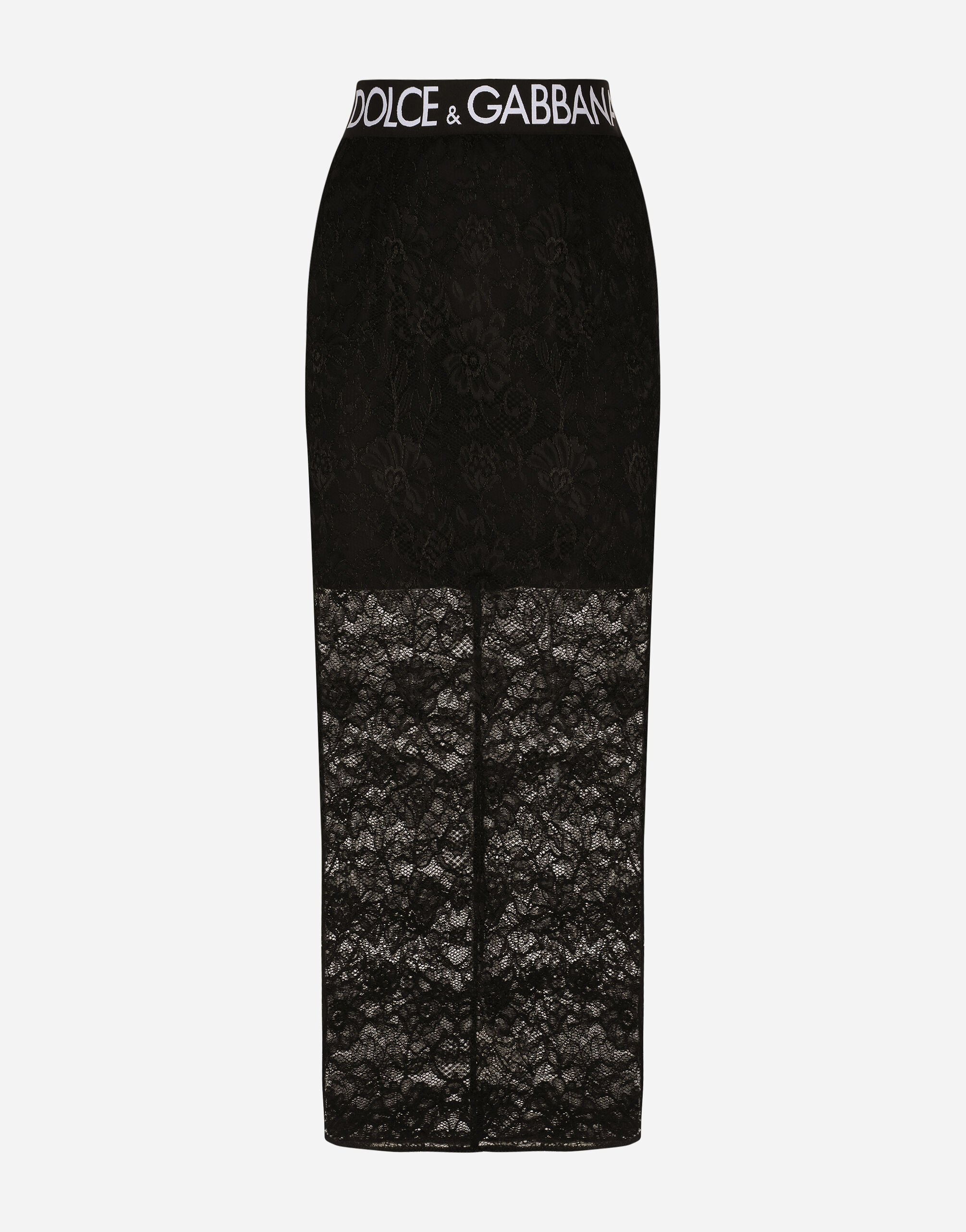 Dolce & Gabbana Lace midi skirt Black BB7117A1037