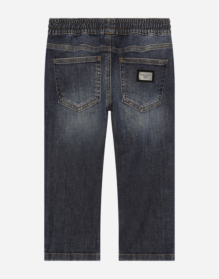 Dolce & Gabbana Vaqueros de denim elástico azul lavado Azul L44P16LDB17