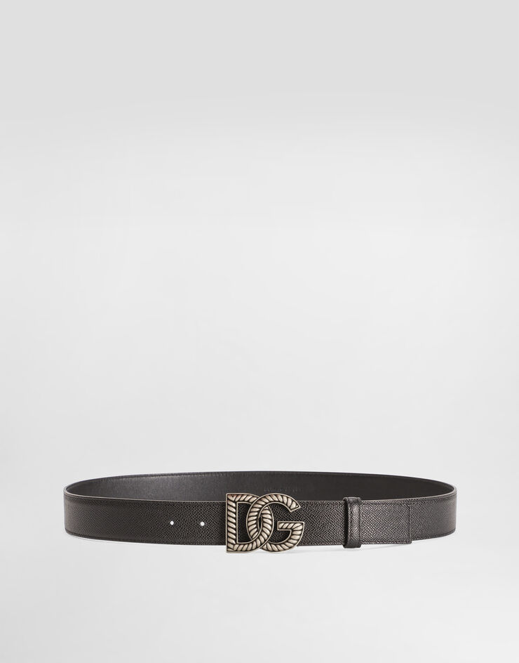 Dolce & Gabbana Alpine calfskin belt Black BC4942AG651