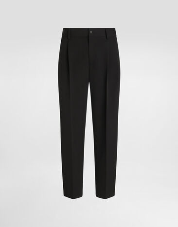 Dolce & Gabbana Wool pants with double darts Multicolor G2NW0TFU4L0